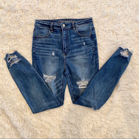 American Eagle Outfitters Denim - American Eagle Highest rise distressed jegging 8